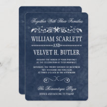 Convites para Casamento de Cor de Água Azul