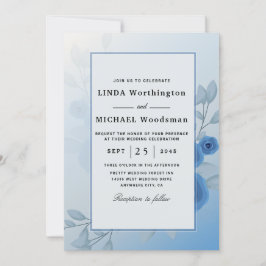 Convites para casamento de cor do mar