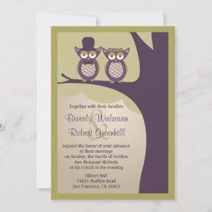 Convites para Casamento de Coruja