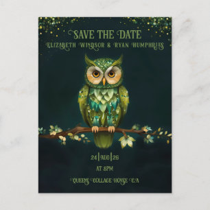 Convites para Casamento de Coruja Elegante