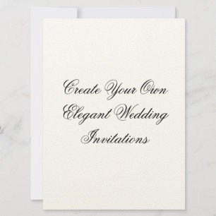 Convites para Casamento de Creme Personalizado Cri
