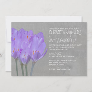 Convites para Casamento de Crocus