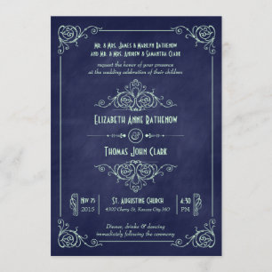 Convites para Casamento de Deco de Quadros de Chal