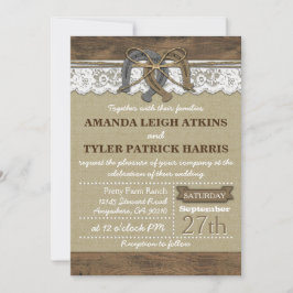 Convites para Casamento de Ferradura Ocidental do 