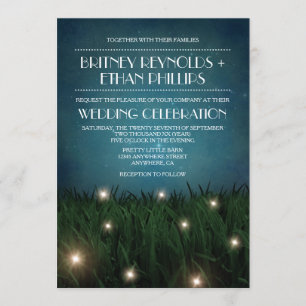 Convites para Casamento de Firefly no Jardim Exter