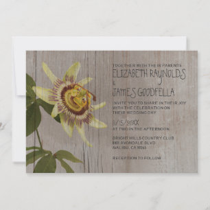 Convites para Casamento de Flores de Paixão Rúst