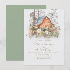 Convites para Casamento de Floresta de Woodland Re
