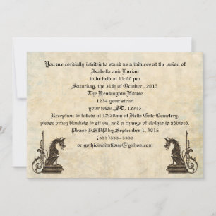 Convites para Casamento de Góticos de Olhares Emb