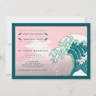 Convites para Casamento de Impressão de Woodblock