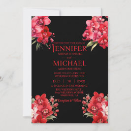 Convites para Casamento de inverno para Orquídeas 