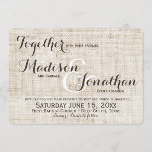 Convites para Casamento de Linen Design com Dificu