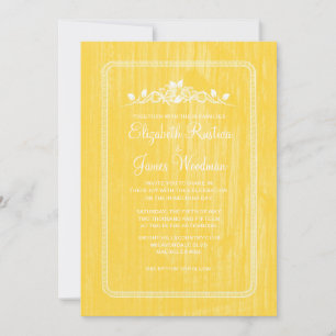 Convites para Casamento de Madeira de Vintage Barn