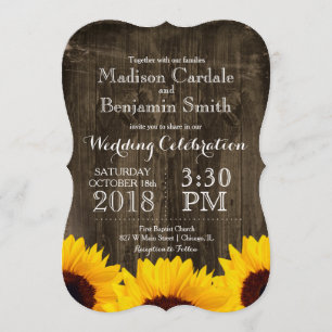 Convites para Casamento de Madeira Rústica Rústica