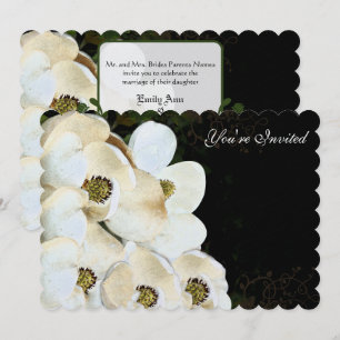 Convites para Casamento de Magnolia no Quadro de D