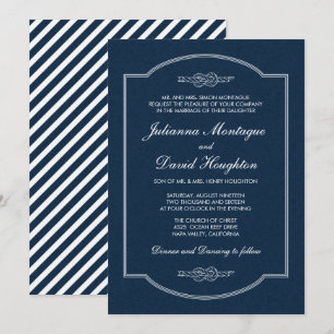 Convites para Casamento de Marinho do Nó do Marinh