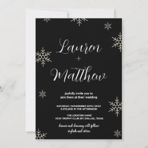 Convites para Casamento de Neve Negra