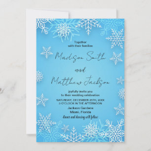 Convites para Casamento de Neves Azul