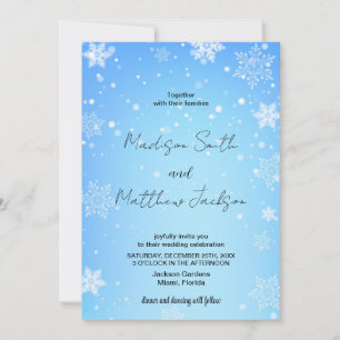 Convites para Casamento de Neves Azul