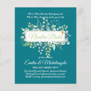 Convites para Casamento de Nuestra Boda Greenery
