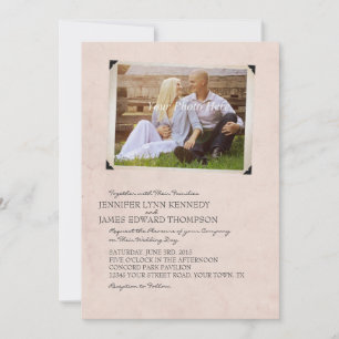 Convites para Casamento de Página de Álbum de Foto