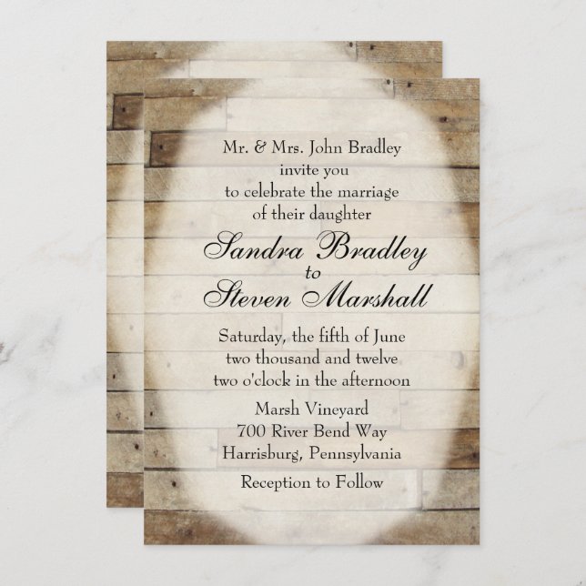 Convites para Casamento de Países (Frente/Verso)