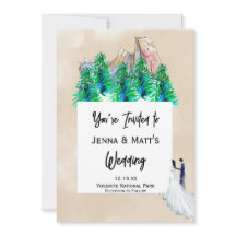 Convites para Casamento de Parque Natural