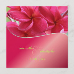 Convites para casamento de Plumeria Rosa