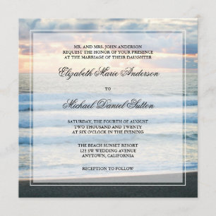 Convites para Casamento de Praia