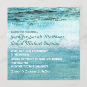 Convites para Casamento de Praia de Ondas de Ocean