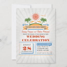 Convites para Casamento de Praia Moderna