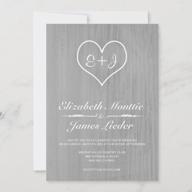 Convites para Casamento de Prata (Frente)