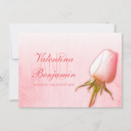 Convites para casamento de rosa da rosa claro