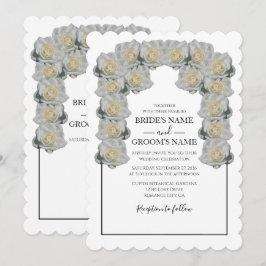Convites para Casamento de Rosas Brancas Russas