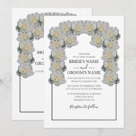 Convites para Casamento de Rosas Brancas Russas