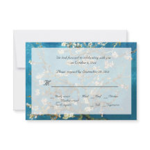 Convites para casamento de RSVP de Belas Artes Fam