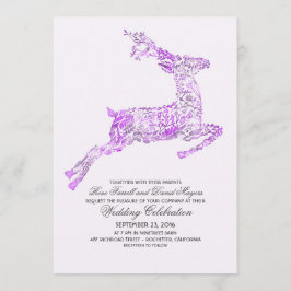 Convites Para Casamento De Solos De Roxos Deer