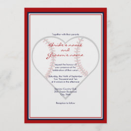 Convites para Casamento de Tema de Basebol