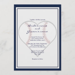 Convites para Casamento de Tema de Basebol