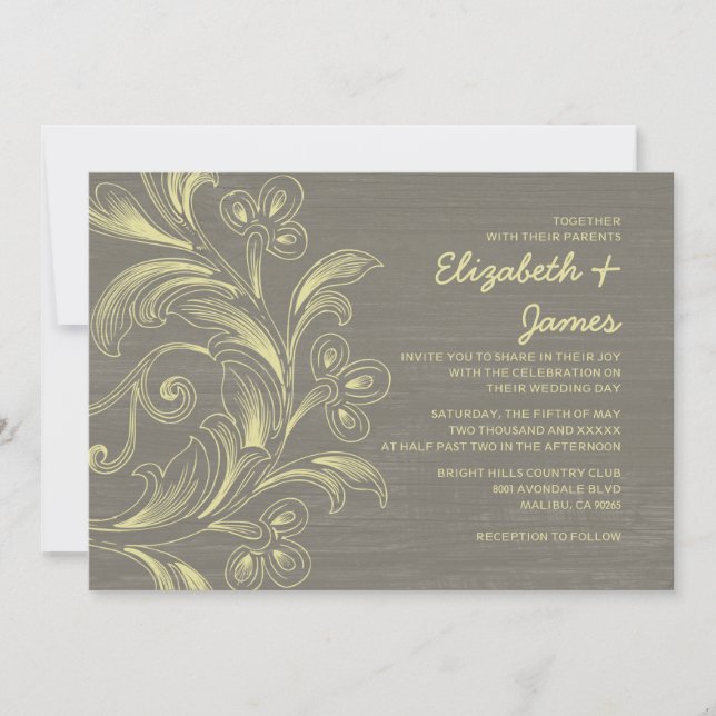Convites para Casamento de Terras (Frente)