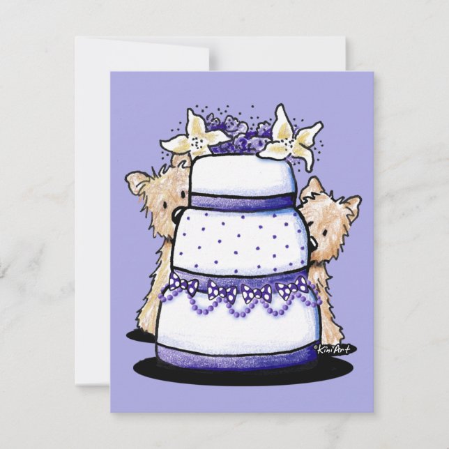 Convites para Casamento de Terrier do Cairn (Frente)