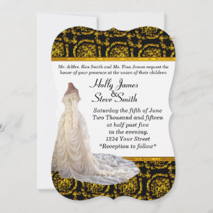 Convites para Casamento de Vestido de Casamento El