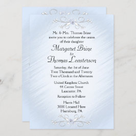 Convites para Casamento de Vinhas Azuis