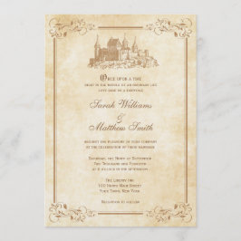 Convites para Casamento do Castelo de Fairytale