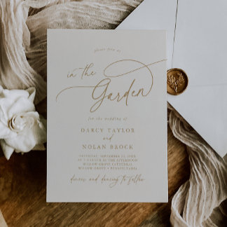 Convites para Casamento do Jardim de Marfim Charm