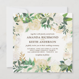 Convites para Casamento Dourado e Champanhe