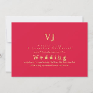 Convites para Casamento Dourados para Escritor de