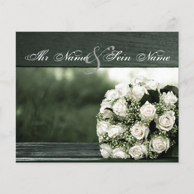 Convites para Casamento Elegante (Frente)