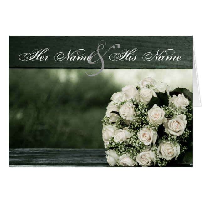 Convites para Casamento Elegante (Frente Horizontal)