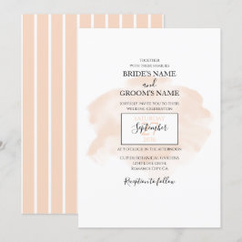 Convites para Casamento Elegante De Aquarela