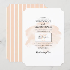 Convites para Casamento Elegante De Aquarela